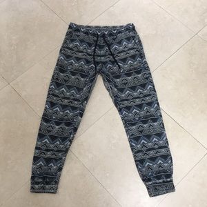 Blue patterned sweatpants forever 21 men size M 31